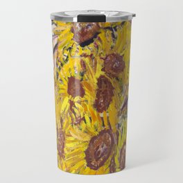 Sunflowers and A Gold Time Travel Mug