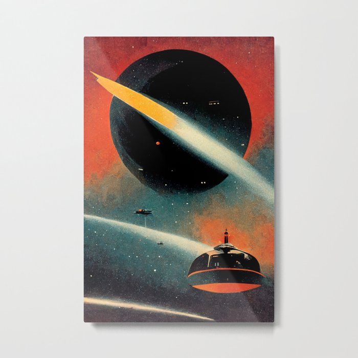 Vintage Deep Space Exploration Series - 03 Metal Print