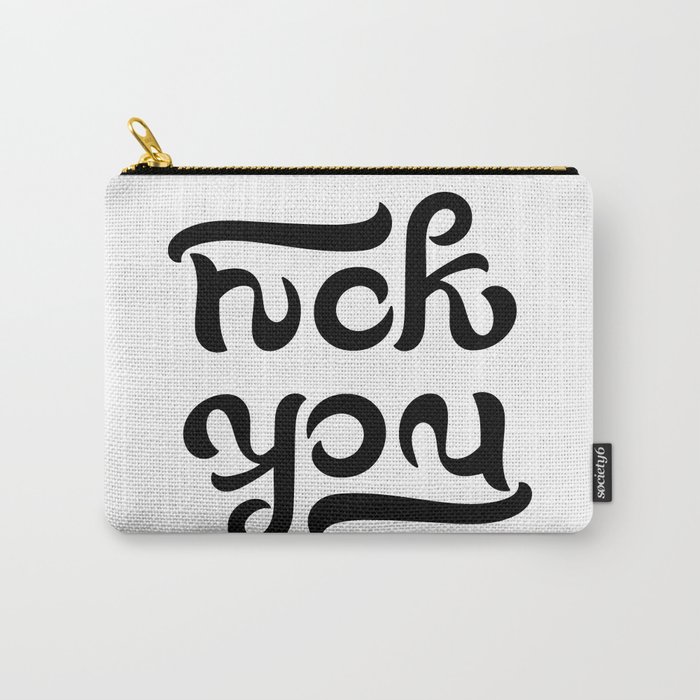 Ambigram generator F*CK YOU Carry-All Pouch