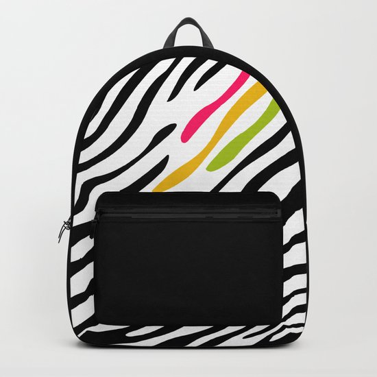 Zebra print. Multicolor Backpack