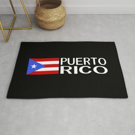 Puerto Rico: Puerto Rican Flag & Puerto Rico Area & Throw Rug