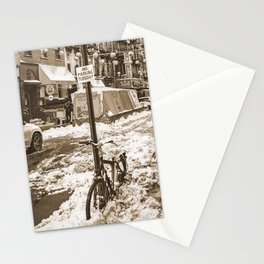 Winter in NYC | Sepia Photography Stationery Card