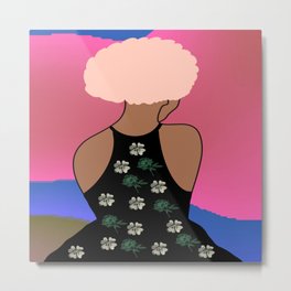 Woman At The Meadow 08 Metal Print