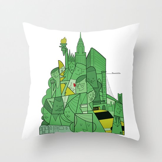 New York Throw Pillow
