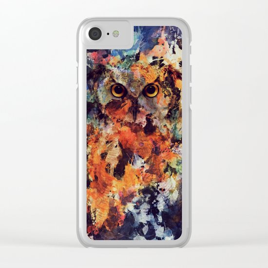 Owl Clear iPhone Case