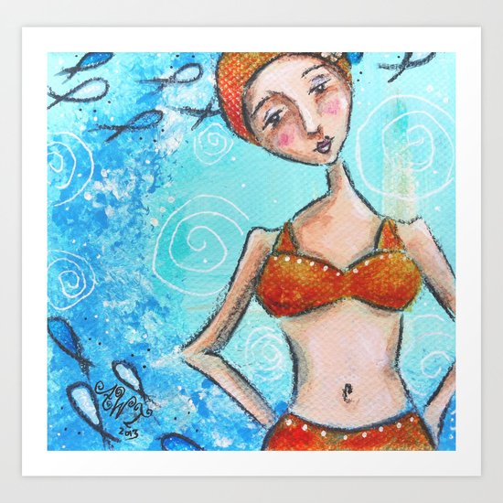 Go With the Flow Art Print