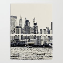New York - Jersey Side Poster