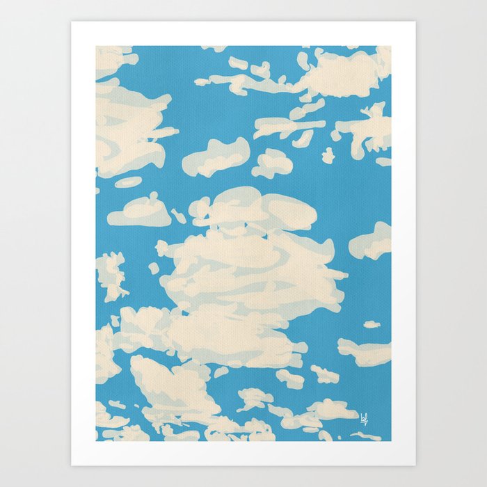 cielos azules Art Print