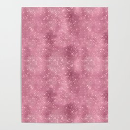 Glamorous Bling Pink Luxury Pattern Poster