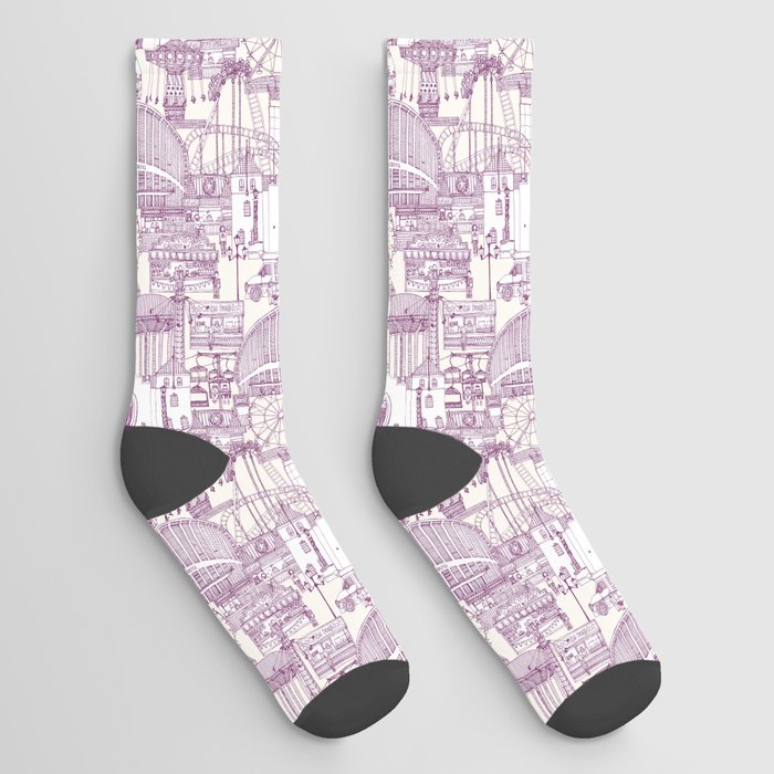 NC State Fair purple Socks