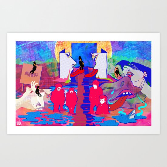 "m b v" by Steven Fiche Art Print