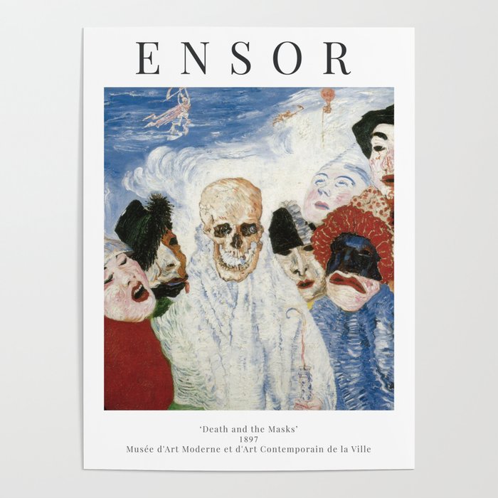 James Ensor - Death and the Masks - Exhibition Poster Poster