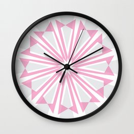 Roze Flower Wall Clock