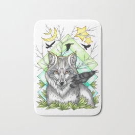 Three Eye Wolf Bath Mat