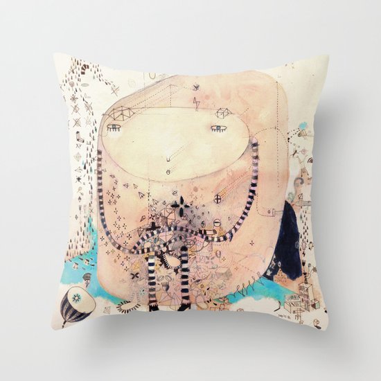 Thinking Throw Pillow