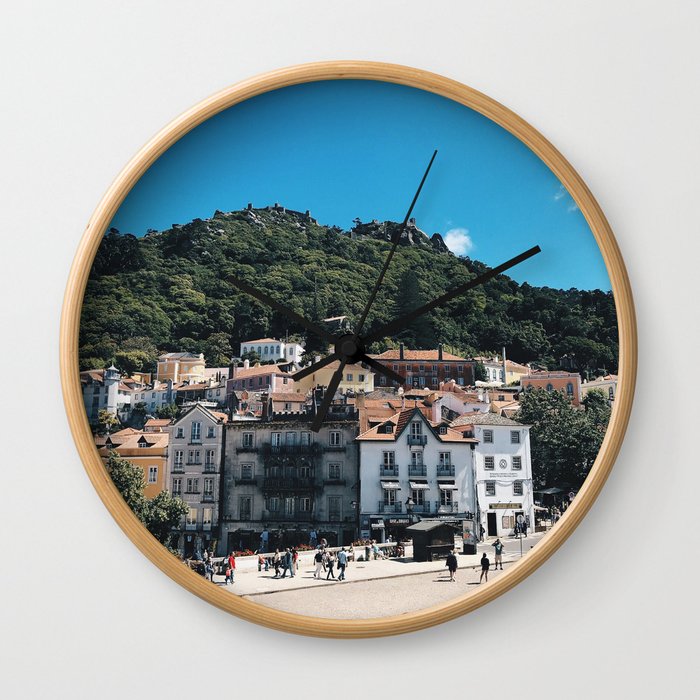 castle on a hill Wall Clock