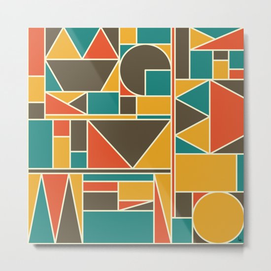 Kaku Retro Metal Print