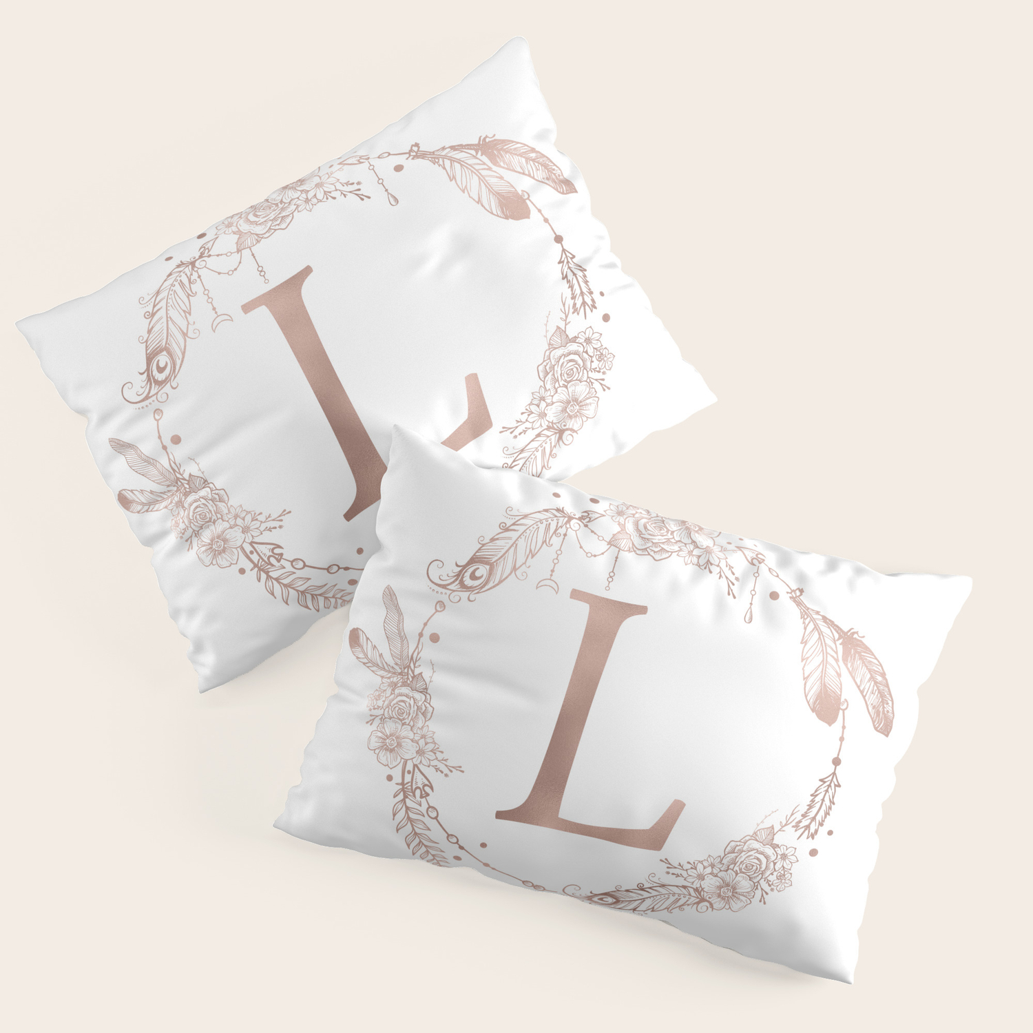 monogram pillow sham