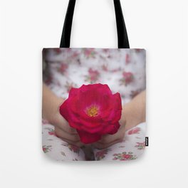 Single Rose Tote Bag