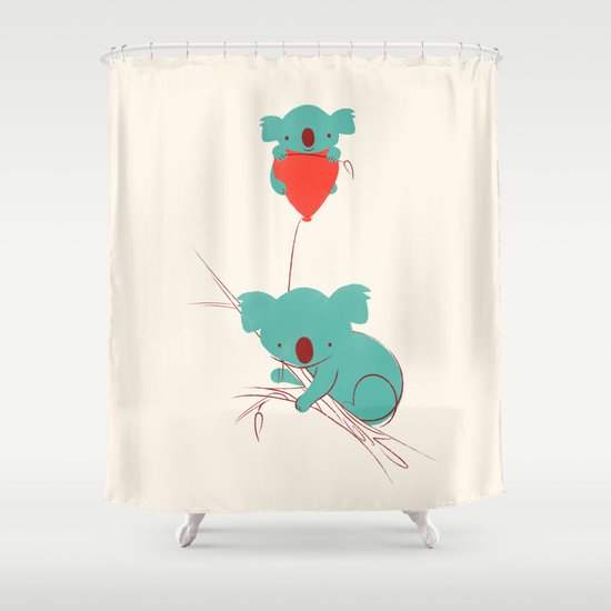 Red Balloon Shower Curtain