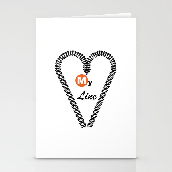 Heart My Line Stationery Cards