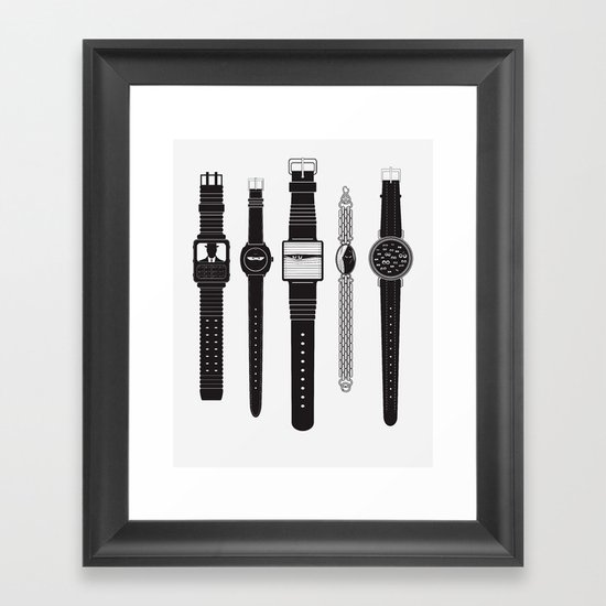Watching V2. Framed Art Print