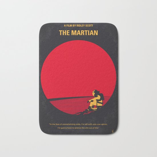 No620 My The Martian minimal movie poster Bath Mat