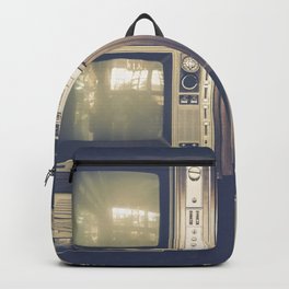 Many vintage television and radio Backpack