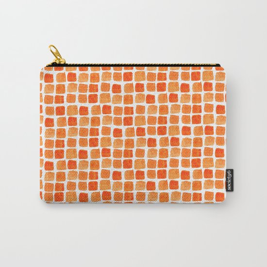 Orange Squares Pattern. Carry-All Pouch