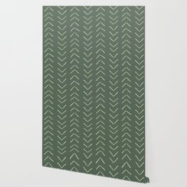 Boho Big Arrows in Leaf Green Wallpaper