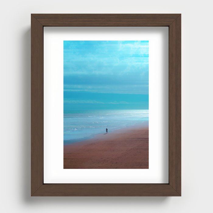 close your eyes Recessed Framed Print
