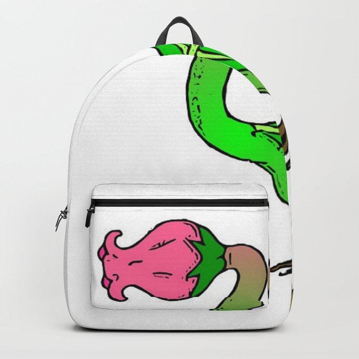 Flamingo Flower Backpack