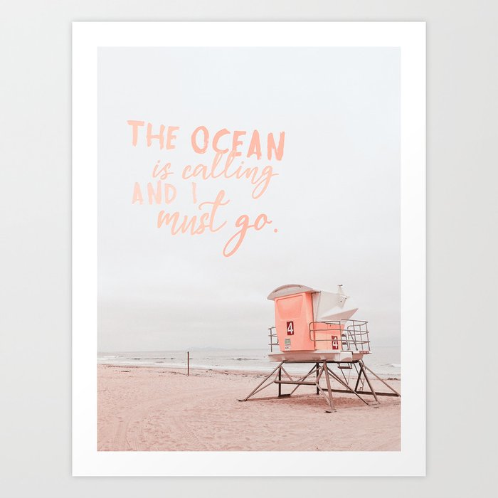 Ocean Is Calling Art Print