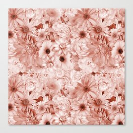 rosewood pink floral bouquet aesthetic assemblage Canvas Print