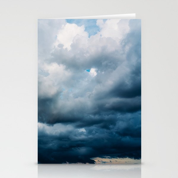 Rain Storm Clouds Gathering On Sky, Stormy Sky, Infinity Stationery Cards