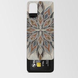 Colorful Gray Beige Rust and Brown Mandala Android Card Case