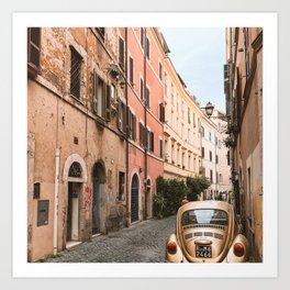 Italy Photography - Narrow Street In Rome Art Print