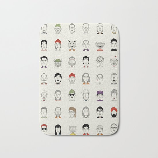 The Characters of W Bath Mat