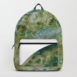 Green Mandala Watercolour Backpack