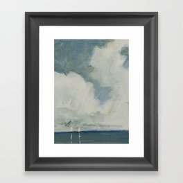 abstract seascape no. 5 Framed Art Print