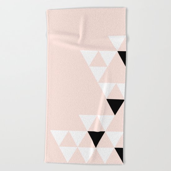 Minimalist Triangles Beach Towel