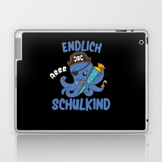 Pirate Octopus Enrollment School Children School Laptop & iPad Skin
