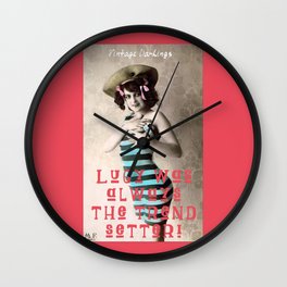 Lucy: Vintage Darling Wall Clock
