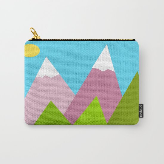 Pines and Pink Mountains Carry-All Pouch