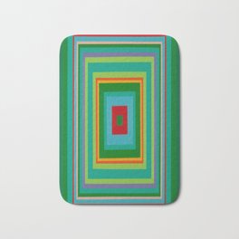 "Pop Ring Green"   Op art Bath Mat | Decor, Design, Primarycolors, Pattern, Opart, Bright, Pop Art, Vortex, Acrylic, Stripes 