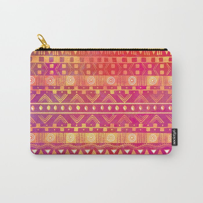 Inspired Aztec Pattern Carry-All Pouch