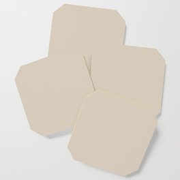 Light Taupe Solid Color Inspired by Valspar Desert Fortress 2008-10B Coaster