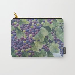 Napa Valley Grapes Carry-All Pouch | Vineyard, Winetasting, Painting, Purple, Grapes, Napavalley, Autumn, Leaves, Fresh, Classic 