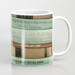 pastel book stacks Coffee Mug