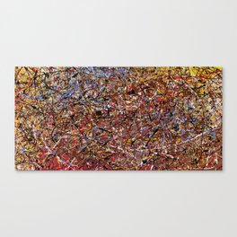 ELECTRIC 071 - Jackson Pollock style abstract design art, abstract painting Canvas Print